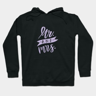 wedding couple lettering Hoodie